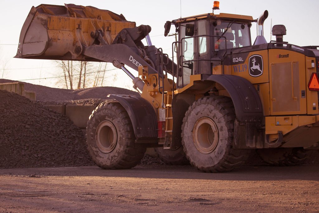 Hughes Trucking fleet in operation in the BC Lower Mainland.